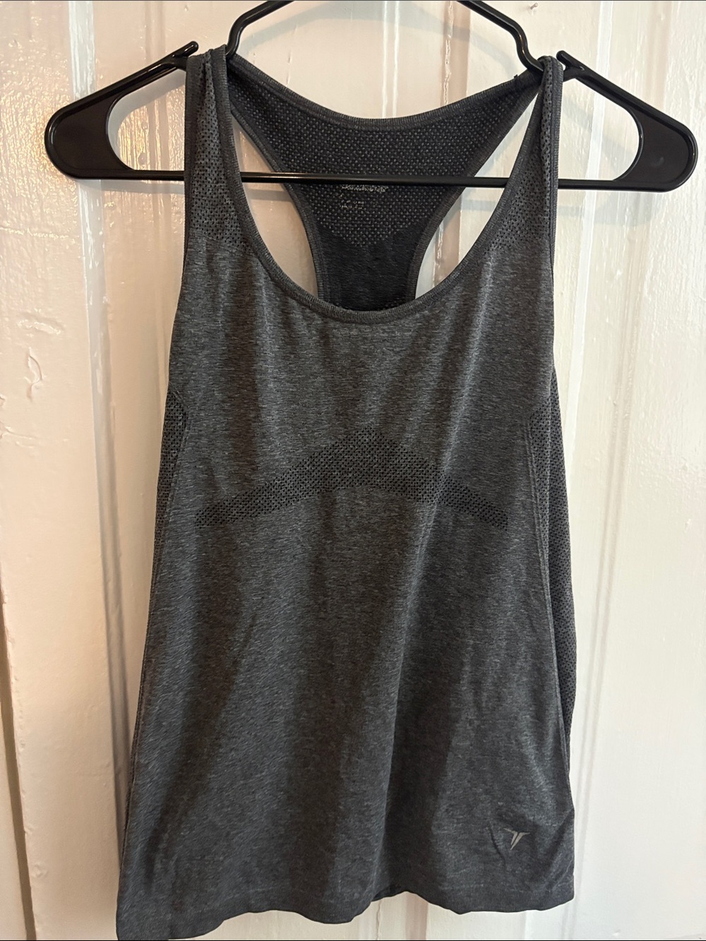 Old Navy Active Dark Gray Racerback Tank Top